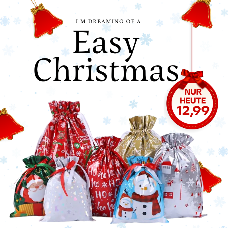 20x Weihnachts-Geschenktüten mit Selbstverschluss