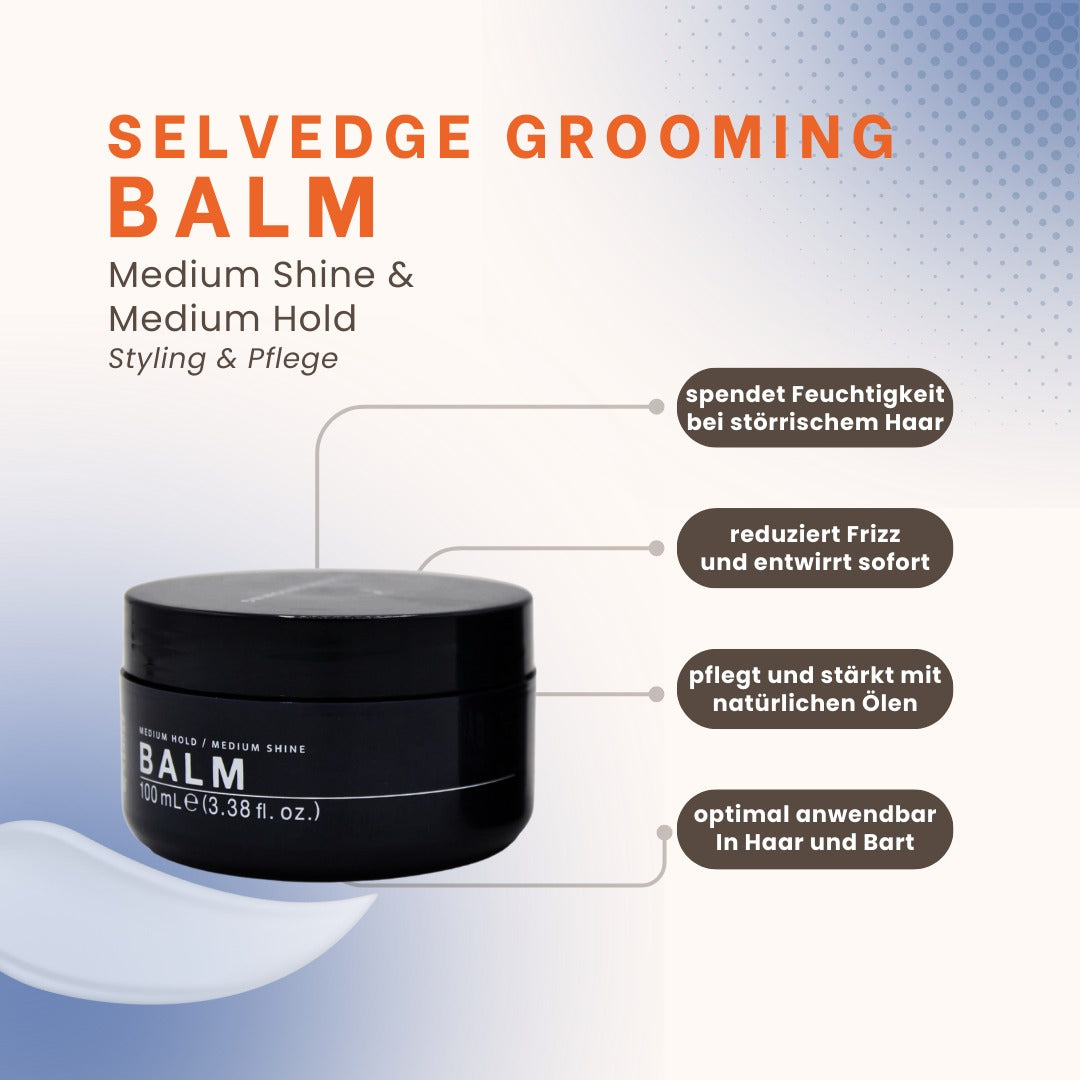 Selvedge Grooming Essentials – 3 -teiliges Styling- & Pflege-Bundle